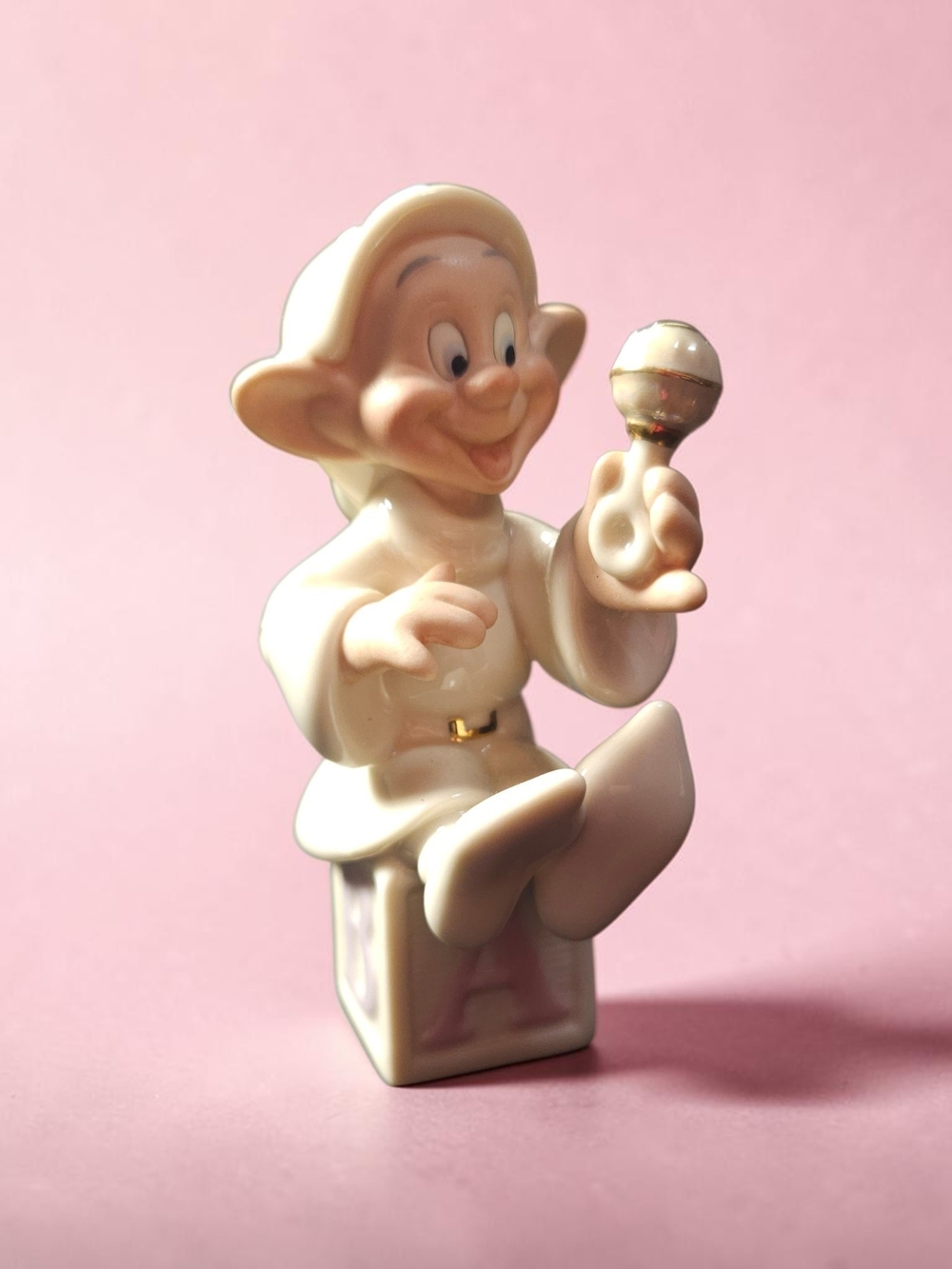 Lenox Ivory Ceramic Figurine Collectible with Gold Accent